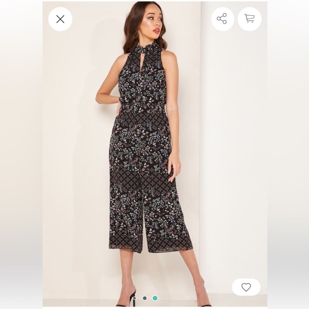 NEW with tags Ted Baker Marciela Halter Neck Wide Leg Jumpsuit Size 2, MSRP $300